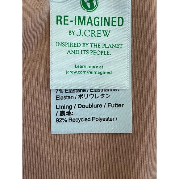 J. Crew Women's Textured Curved-Waist Cheeky Bikini Bottom White Size Large NWT - Picture 13 of 16